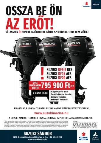 Válasszon Suzuki hajómotort igénye szerint!
