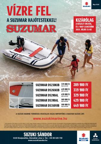 Suzumar hajótest készlet kampány!